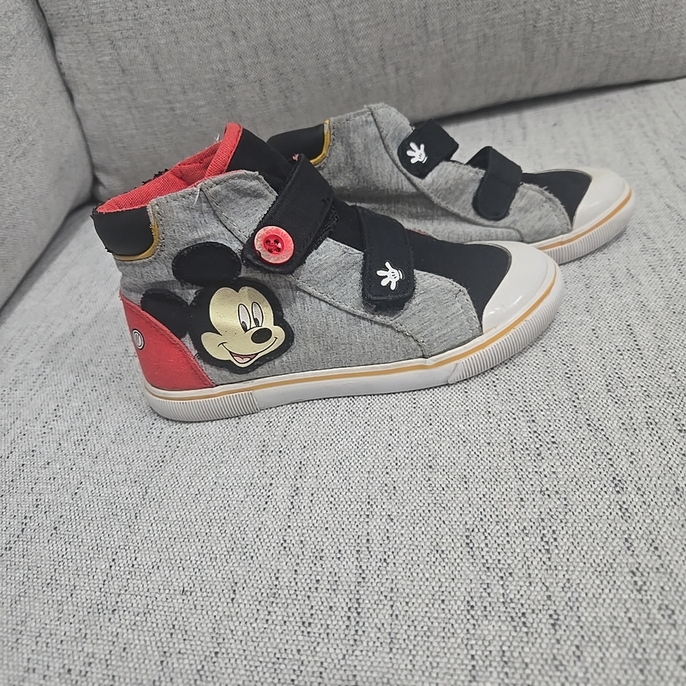 Disney Mickey Mouse Kids Sneakers - Black, Gray, and Red